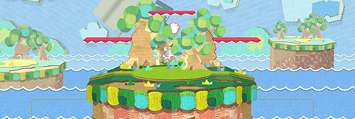 Stage capture kit showcase screenshot using the Yoshi's Story stage as an example.